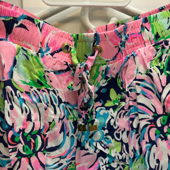 Pre-worn MINT Lilly Pulitzer Women's Size Small Floral Pattern Beach Shorts - Picture 6 of 11